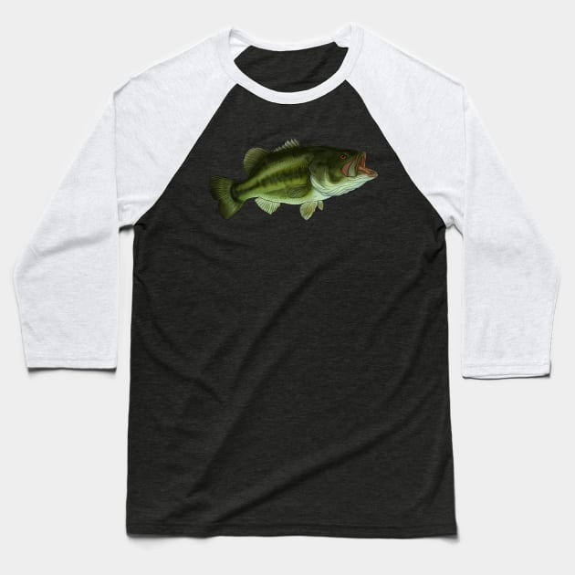 Bass Baseball T-Shirt by Sandarmi